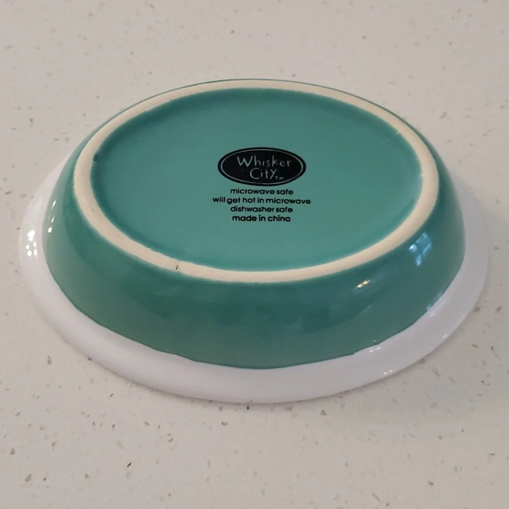 Ceramic Cat Bowl Whisker City - Picture 3 of 6